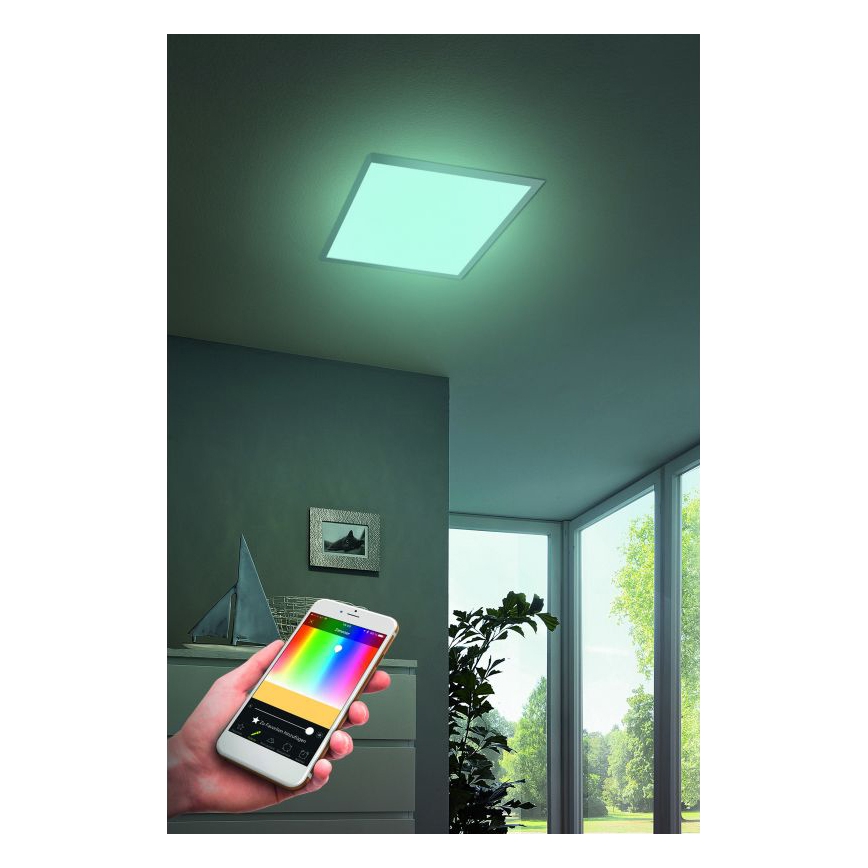 Eglo 99415 - LED RGB Dimbar Takbelysning SALOBRENA-C LED/16W/230V + Fjärrstyrd