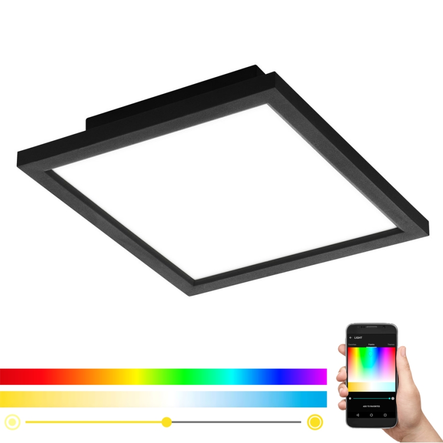 Eglo 99415 - LED RGB Dimbar Takbelysning SALOBRENA-C LED/16W/230V + Fjärrstyrd