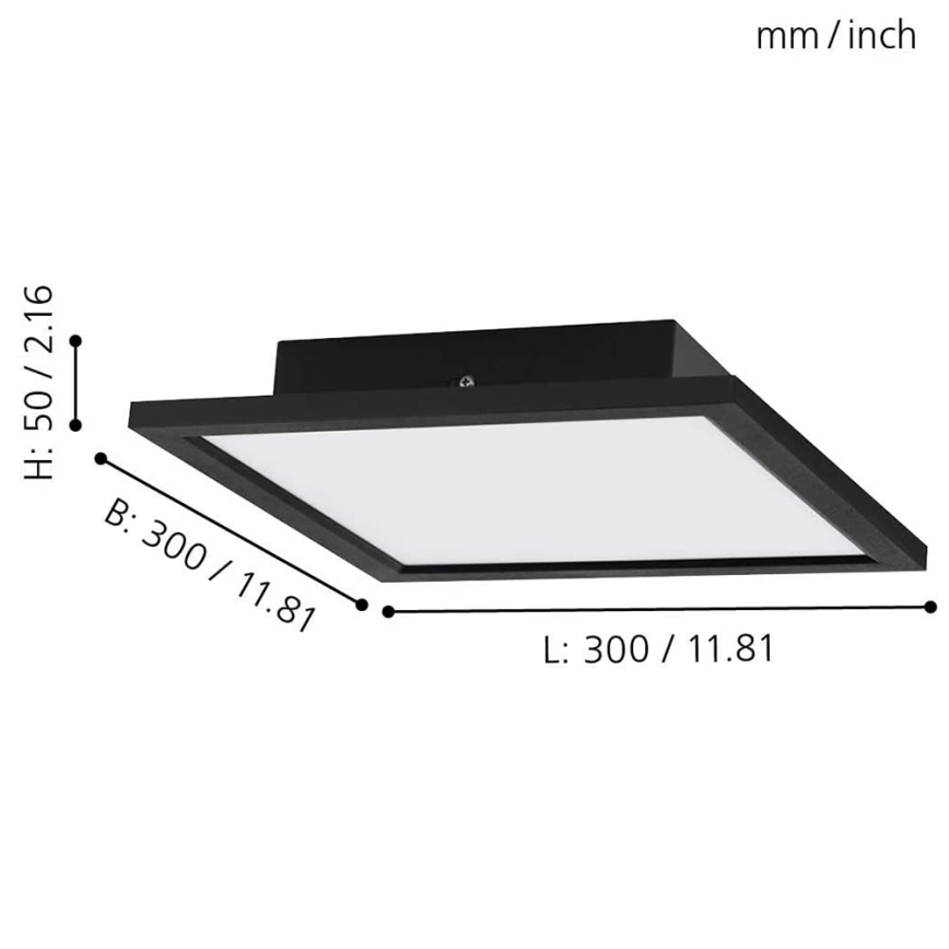 Eglo 99415 - LED RGB Dimbar Takbelysning SALOBRENA-C LED/16W/230V + Fjärrstyrd