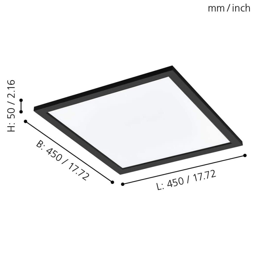 Eglo 99416 - LED RGB Dimbar Takbelysning SALOBRENA-C LED/20W/230V + Fjärrstyrd
