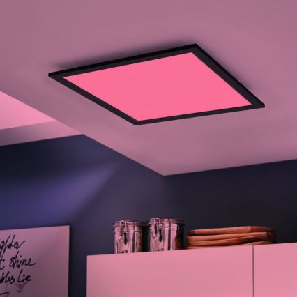 Eglo - LED RGB dimbar taklampa SALOBRENA-C LED/30,5W/230V + fjärrkontroll