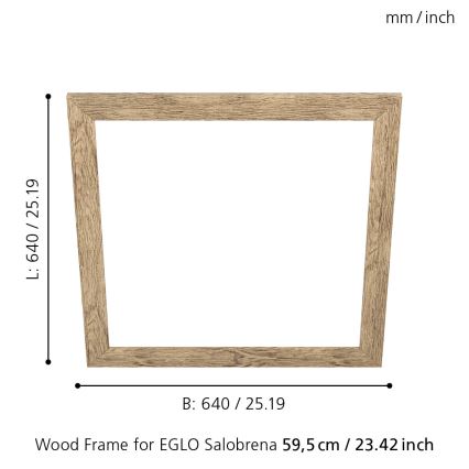 Eglo - Armaturram SALOBRENA 595x595 mm