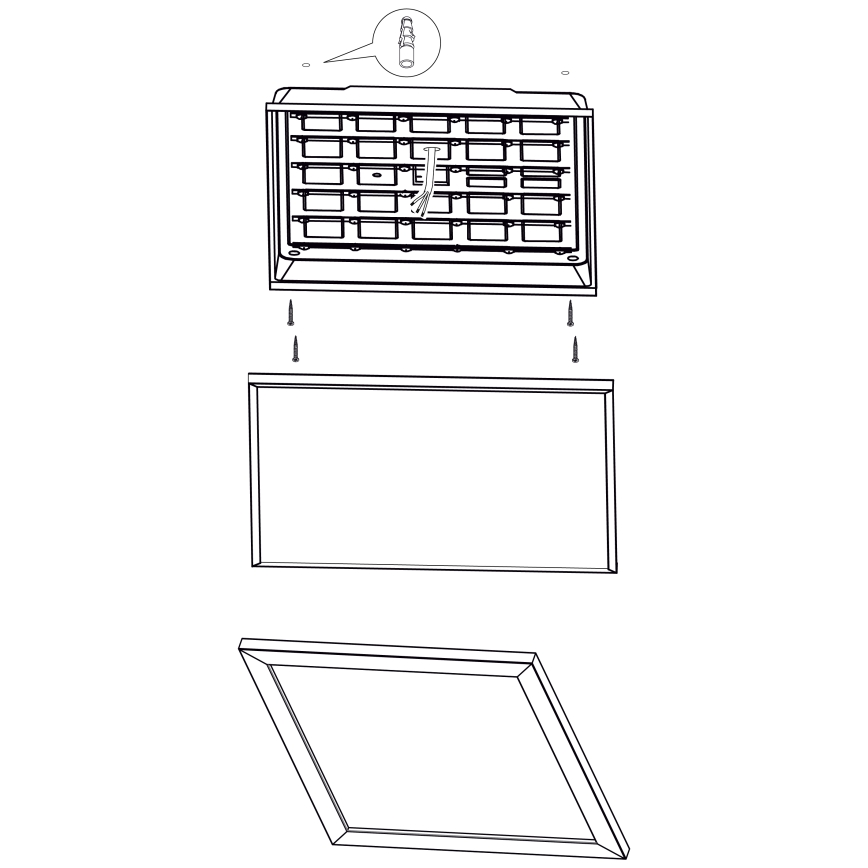 Eglo - LED taklampa LED/32W/230V 645x645 mm
