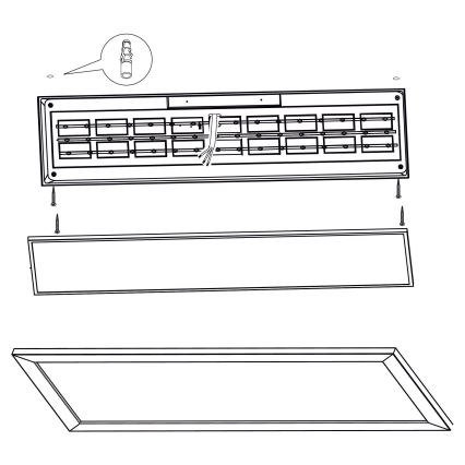 Eglo - LED taklampa  LED/32W/230V 345x1245 mm