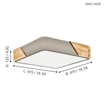 Eglo 99462 - Takbelysning GRIMALDINO 2xE27/28W/230V