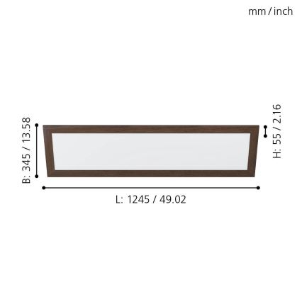 Eglo - LED taklampa LED/32W/230V 345x1245 mm