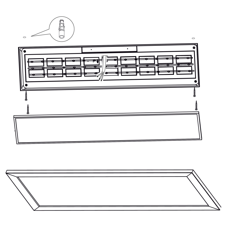 Eglo - LED taklampa LED/32W/230V 345x1245 mm