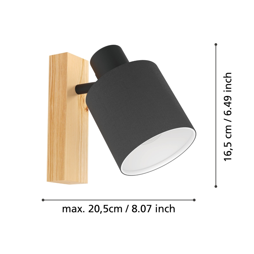 Eglo - Vägglampa  1xE27/10W/230V