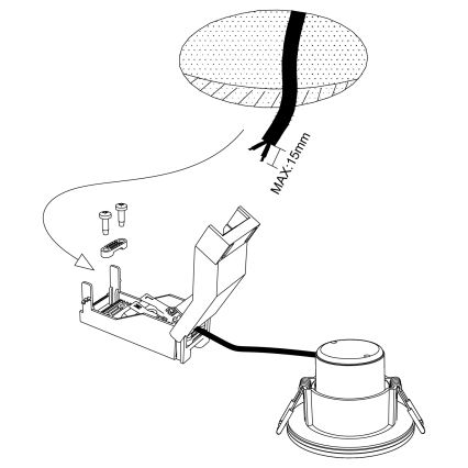 Eglo - LED dimbar badrumslampa LED/6W/230V 4000K IP44