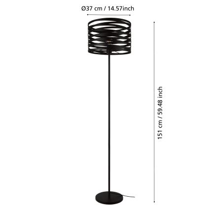 Eglo - Golvlampa  1xE27/40W/230V