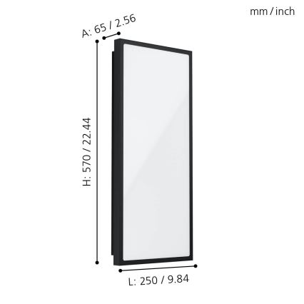Eglo - LED Utomhus väggbelysning LED/18,5W/230V IP44