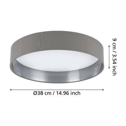 Eglo 99543 - LED Takbelysning MASERLO LED/24W/230V