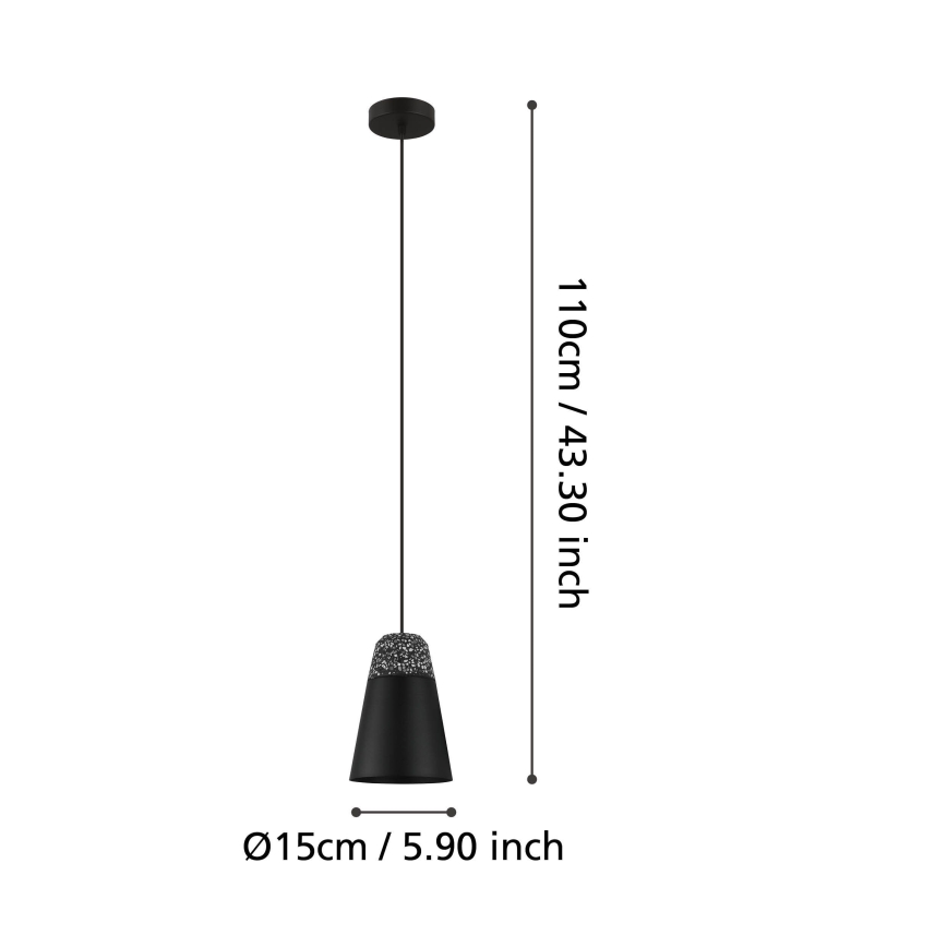 Eglo - Ljusskrona med upphängningsrem  1xE27/40W/230V