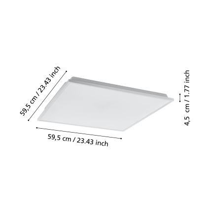 Eglo - LED ljusreglerad taklampa  LED/31,8W/230V 2700-6500K ZigBee