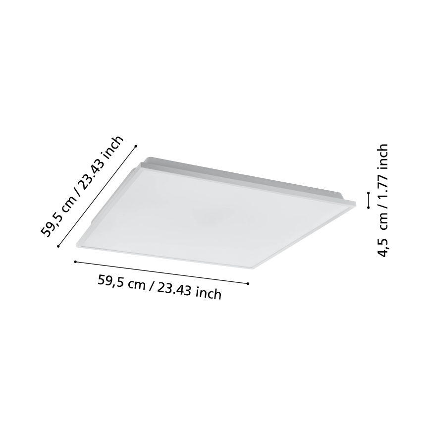 Eglo - LED ljusreglerad taklampa  LED/31,8W/230V 2700-6500K ZigBee