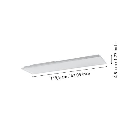 Eglo - LED ljusreglerad taklampa  LED/31,5W/230V 2700-6500K ZigBee