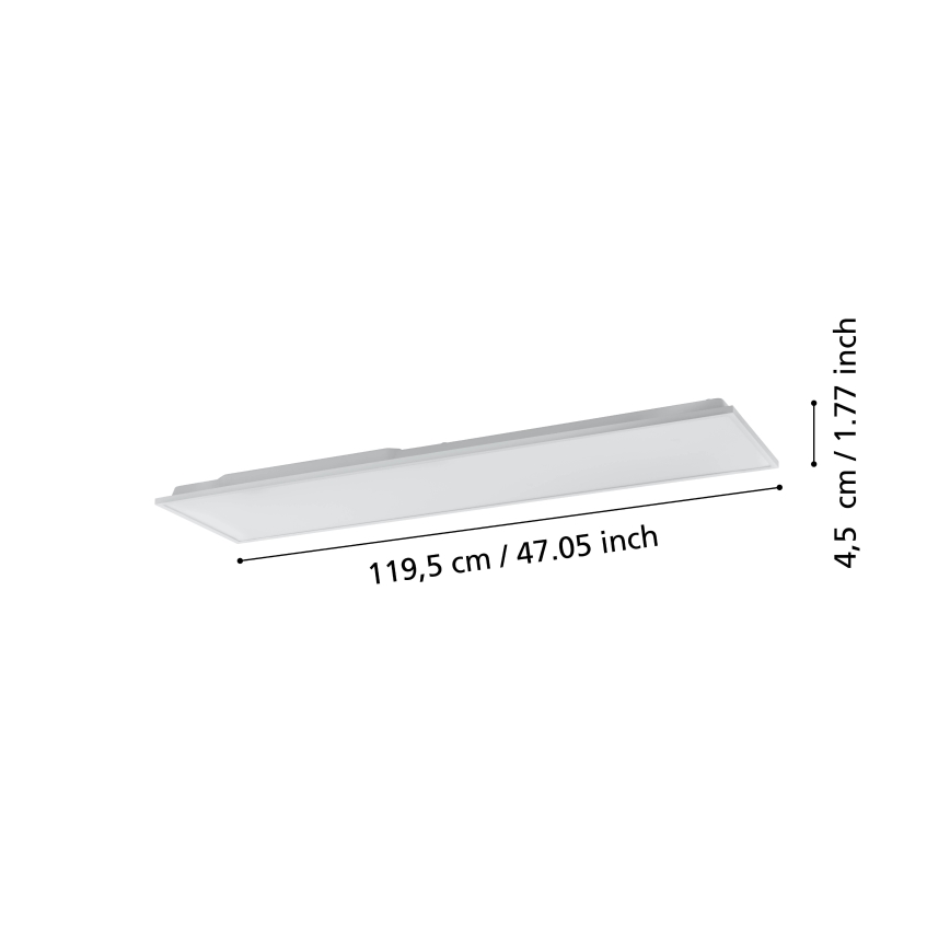 Eglo - LED ljusreglerad taklampa  LED/31,5W/230V 2700-6500K ZigBee