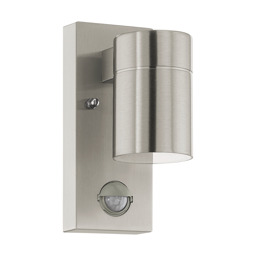 Eglo - LED Utomhus väggbelysning med en sensor 1xGU10/3W/230V IP44