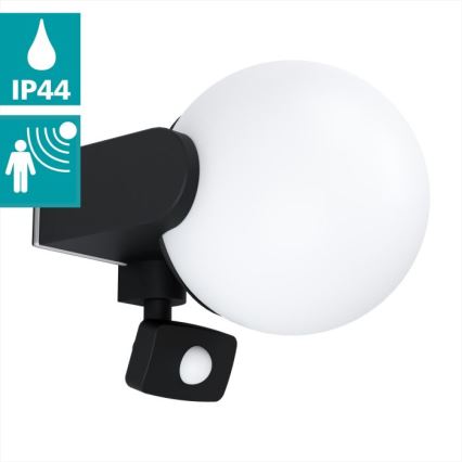 Eglo - Utomhus väggbelysning med en sensor 1xE27/15W/230V IP44