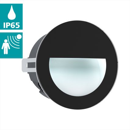 Eglo - LED Utomhus infälld Belysning LED/2,5W/230V IP65 svart
