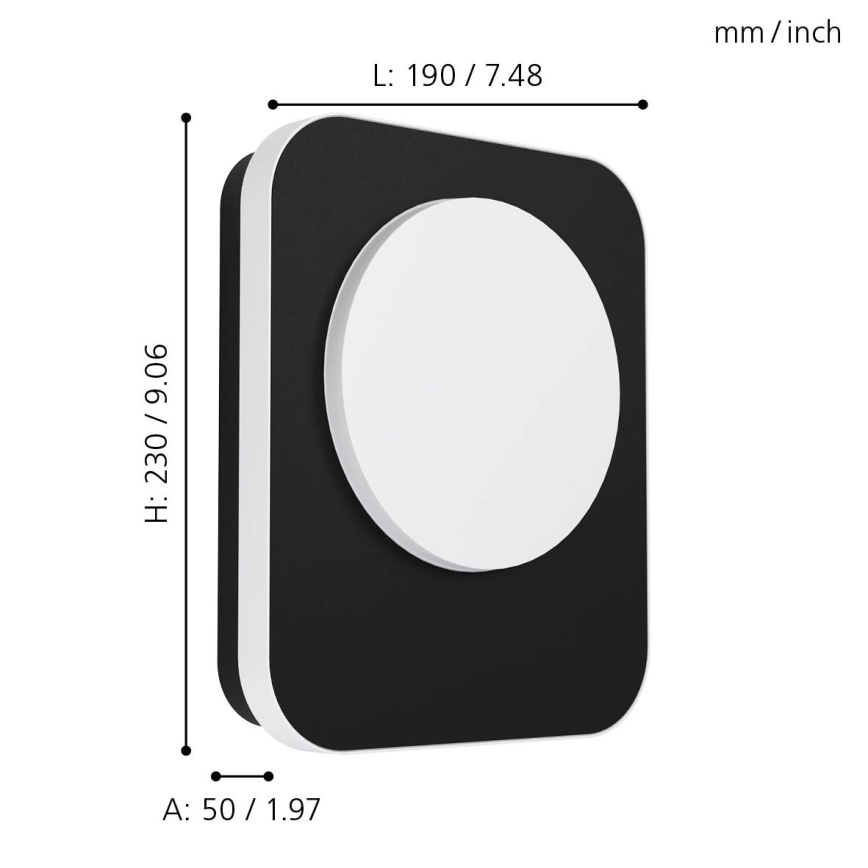 Eglo - LED Utomhus väggbelysning LED/9W/230V IP44