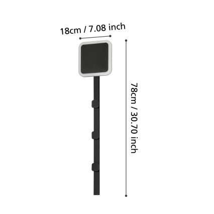 Eglo - LED Väggkrok med belysning LED/7,8W/230V
