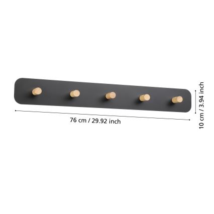 Eglo - LED Vägghängare med belysning LED/18W/230V