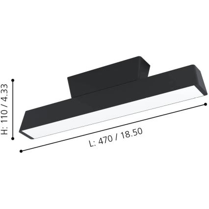 Eglo - LED RGBW ljusreglerad taklampa  LED/16W/230V ZigBee