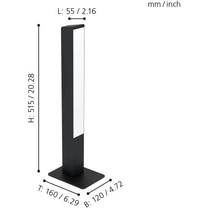 Eglo - LED RGBW Dimbart bordslampa LED/16W/230V 2700-6500K ZigBee