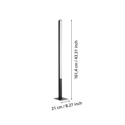 Eglo - LED RGBW ljusreglerad golvlampa LED/35W/230V 2700-6500K ZigBee