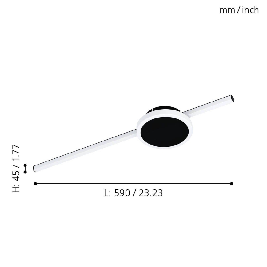 Eglo - LED taklampa  1xLED/6,3W/230V + 1xLED/5,4W