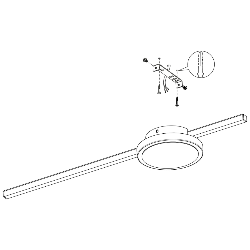 Eglo - LED taklampa  1xLED/6,3W/230V + 1xLED/5,4W