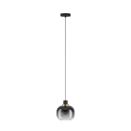 Eglo - Ljuskrona med upphängningsrem 1xE27/40W/230V grå