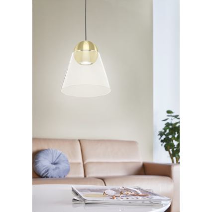 Eglo - LED Ljuskrona med upphängningsrem  1xGU10/4,5W/230V