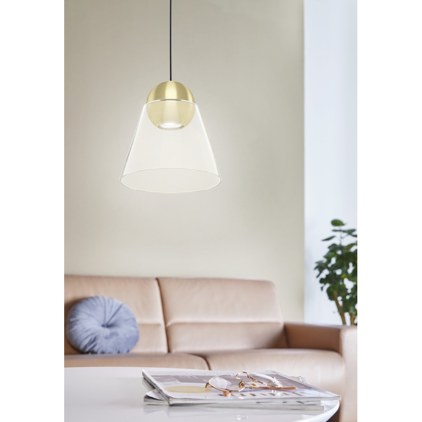 Eglo - LED Ljuskrona med upphängningsrem  1xGU10/4,5W/230V
