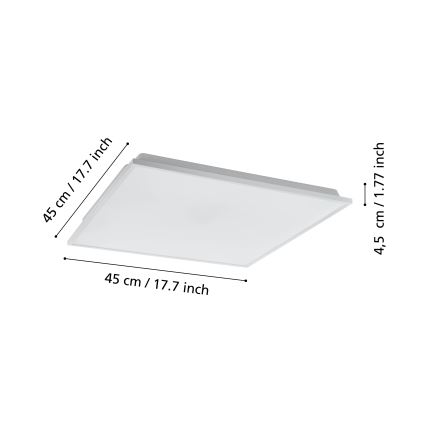Eglo - LED ljusreglerad taklampa  LED/22W/230V 2700-6500K ZigBee