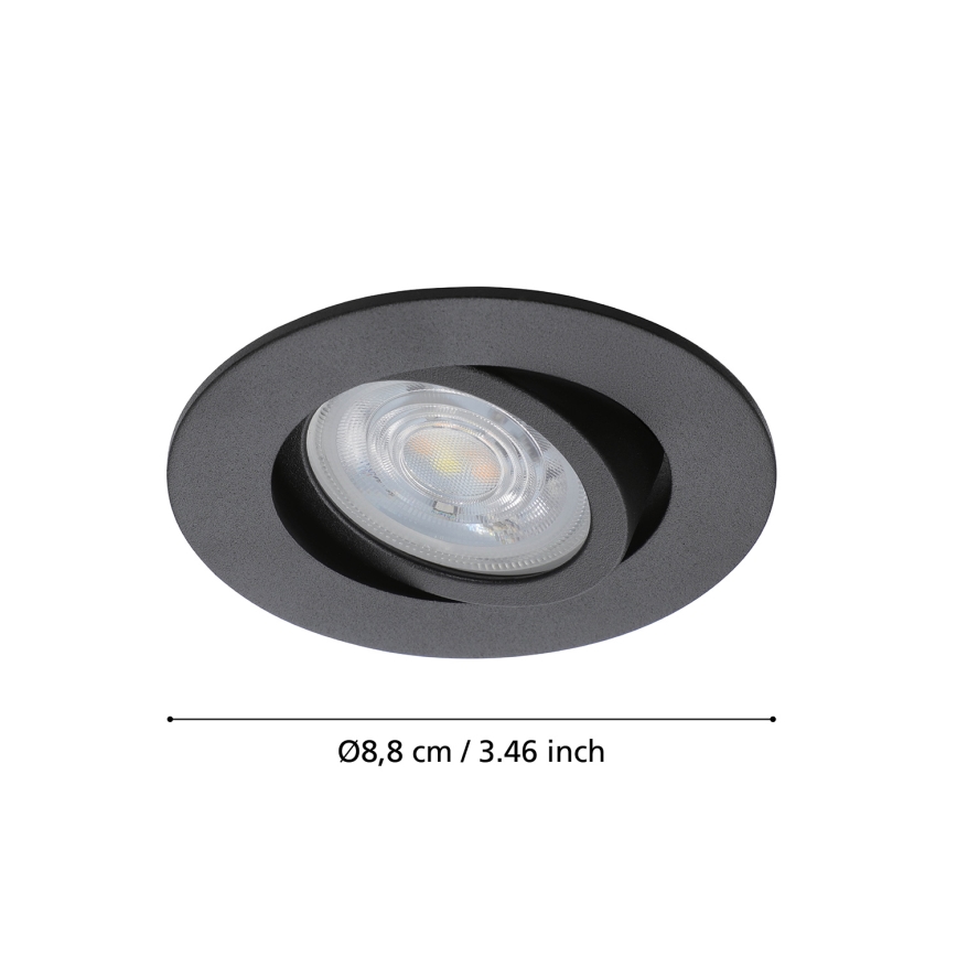Eglo - LED RGBW Infälld belysning med justerbar ljusstyrka  LED/5W/230V 2700-6500K ZigBee