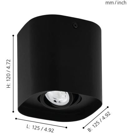 Eglo - LED RGBW Dimbar spotlight  1xGU10/5W/230V ZigBee