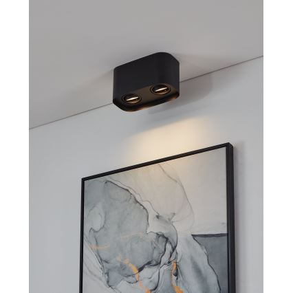 Eglo - LED RGBW ljusreglerad spotlight  2xGU10/5W/230V ZigBee