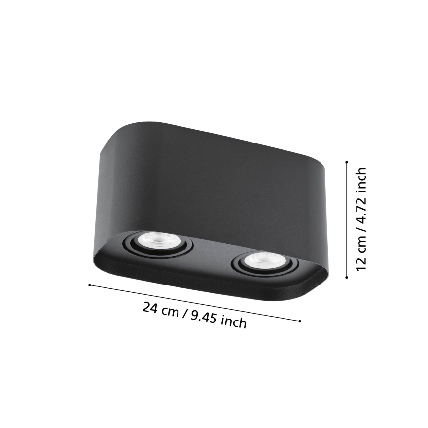 Eglo - LED RGBW ljusreglerad spotlight  2xGU10/5W/230V ZigBee