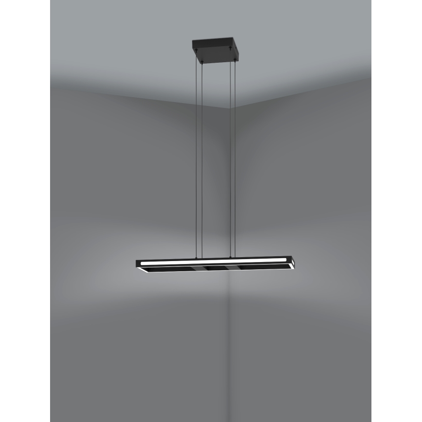 Eglo - LED ljusreglerad ljuskrona på textilsladd LED/21W/230V 2700-6500K