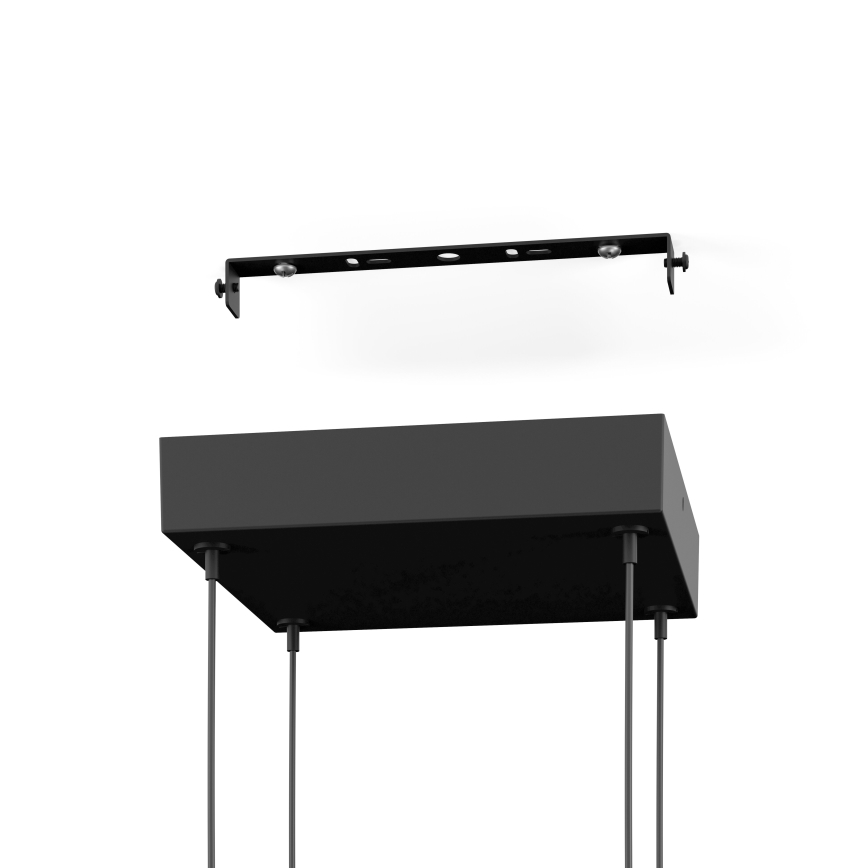 Eglo - LED ljusreglerad ljuskrona på textilsladd LED/21W/230V 2700-6500K