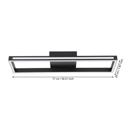 Eglo - LED Dimbar taklampa LED/21W/230V 2700-6500K