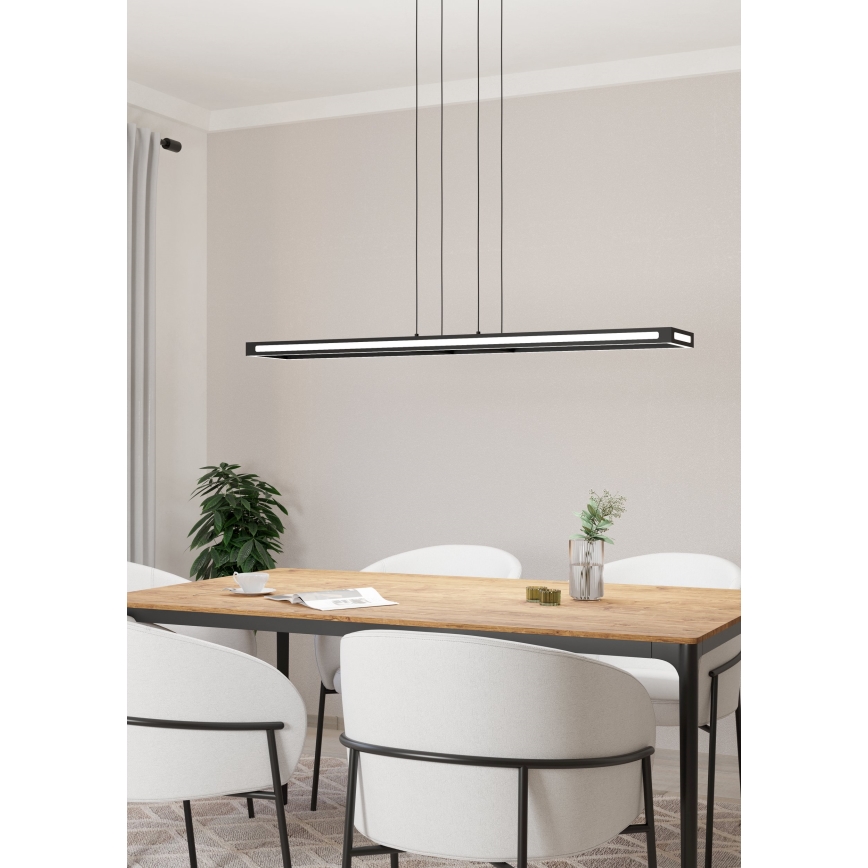 Eglo - LED ljusreglerad ljuskrona på textilsladd LED/33W/230V 2700-6500K