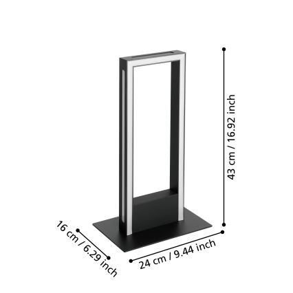 Eglo - LED Dimbar bordslampa LED/16W/230V 2700-6500K