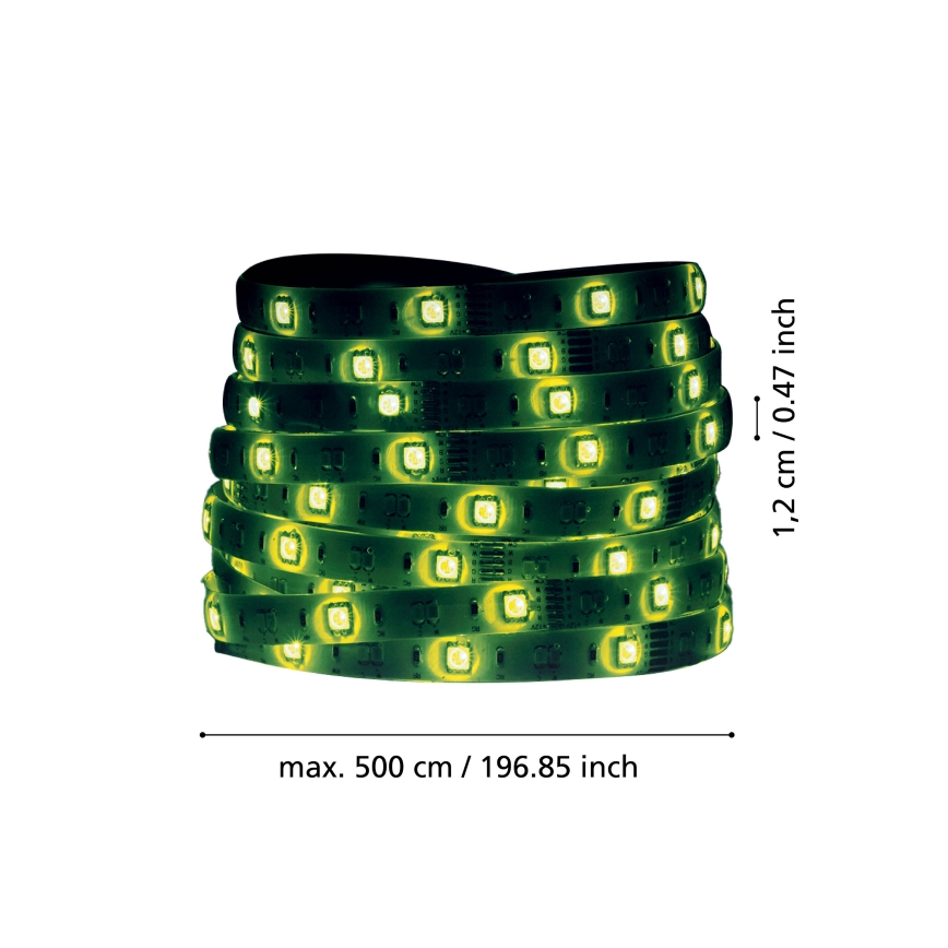 Eglo - LED RGBW dimbar remsa 5m LED/11W/12/230V 2700-6500K ZigBee