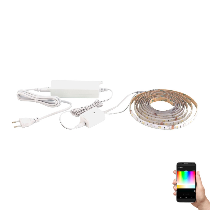 Eglo - LED RGBW Dimbar ljusslinga 8m LED/24W/24/230V 2700-6500K ZigBee