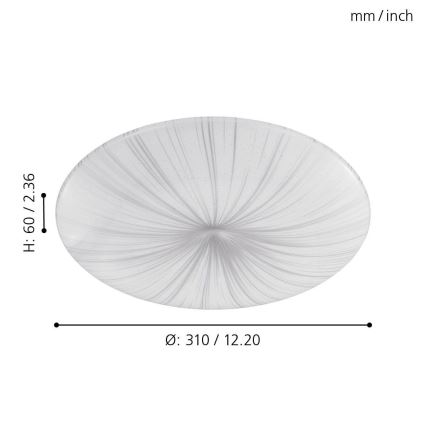Eglo - LED taklampa LED/10W/230V