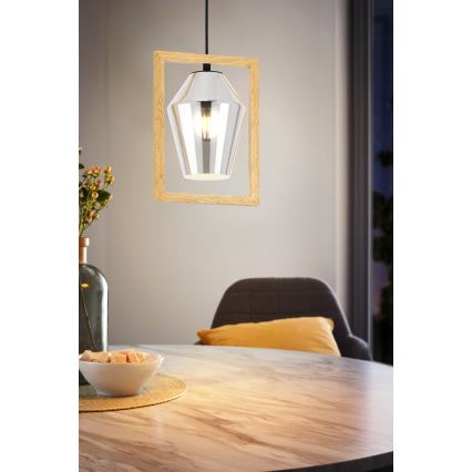 Eglo - Ljusskrona med upphängningsrem  1xE27/40W/230V