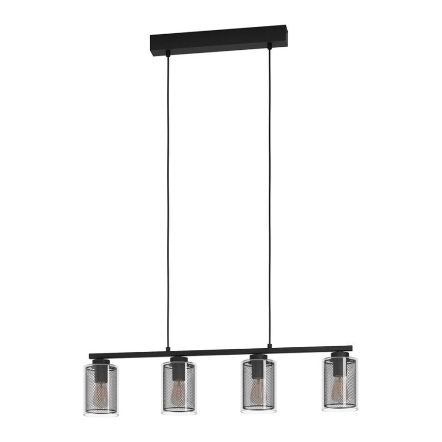 Eglo - Ljusskrona med upphängningsrem  4xE27/40W/230V